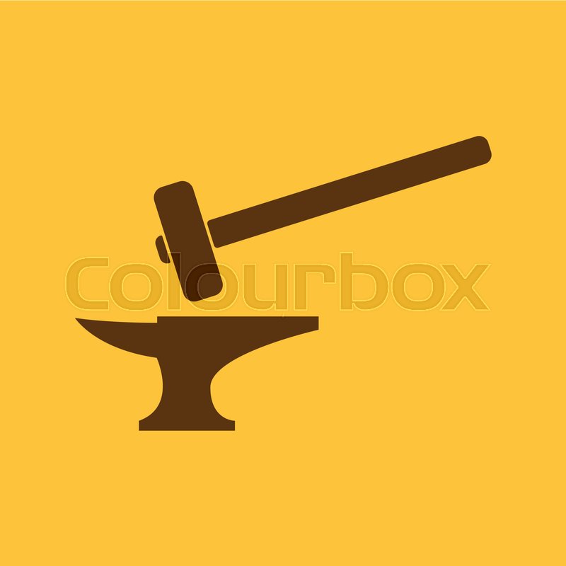 800x800 The Smithy Icon Forge And Stithy, Stock Vector Colourbox