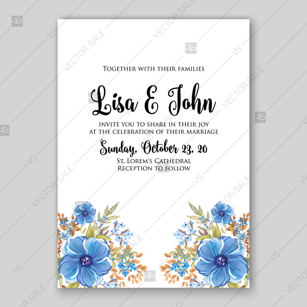 Forget Me Not Flower Vector