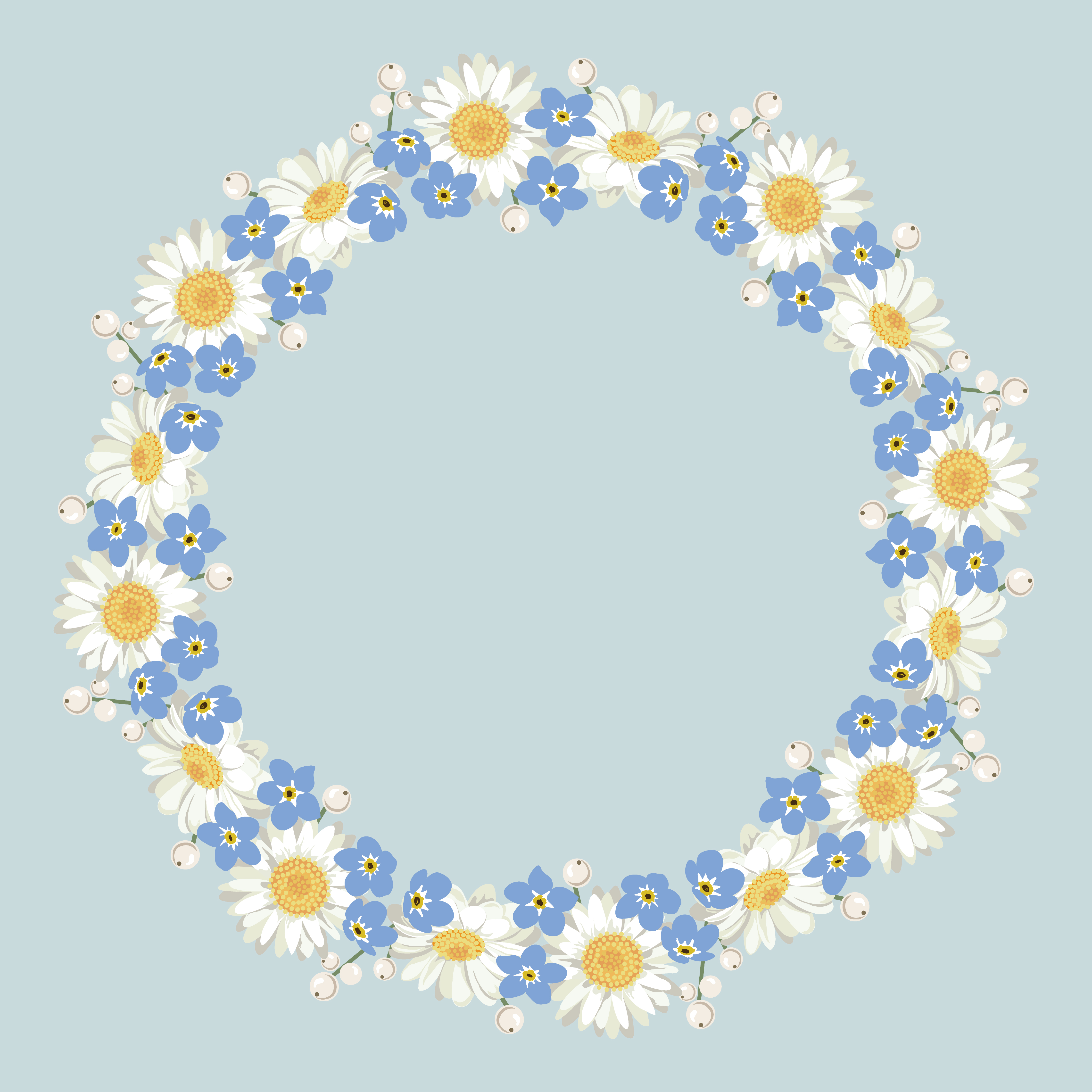 Forget Me Not Flowers Free Vector Art 4500x4500 Forget Me Not Flowers Free Vector Art