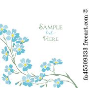 Free Art Print Of Vector Blue Forget Me Not Flowers Vector 181x179 Free Art Print Of Vector Blue Forget Me Not Flowers Vector
