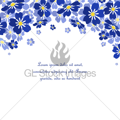Vector Blue Forget Me Not Flowers Gl Stock Images 500x500 Vector Blue Forget Me Not Flowers Gl Stock Images