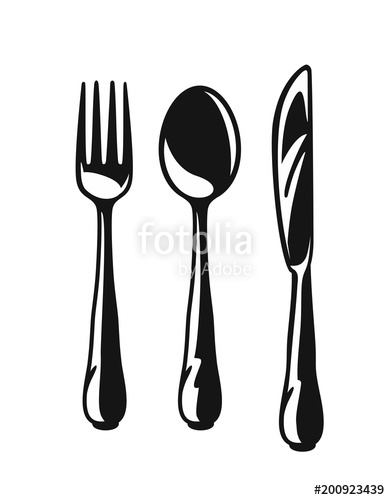 390x500 Knife, Fork And Spoon Vector Stock Image And Royalty Free Vector
