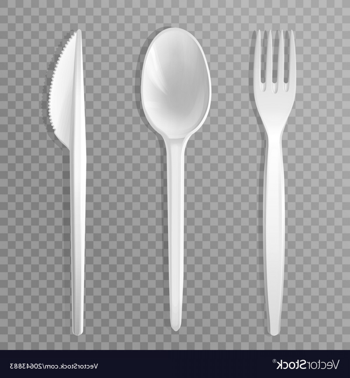 1200x1296 Realistic Disposable Fork Knife Spoon Vector Catchsplace