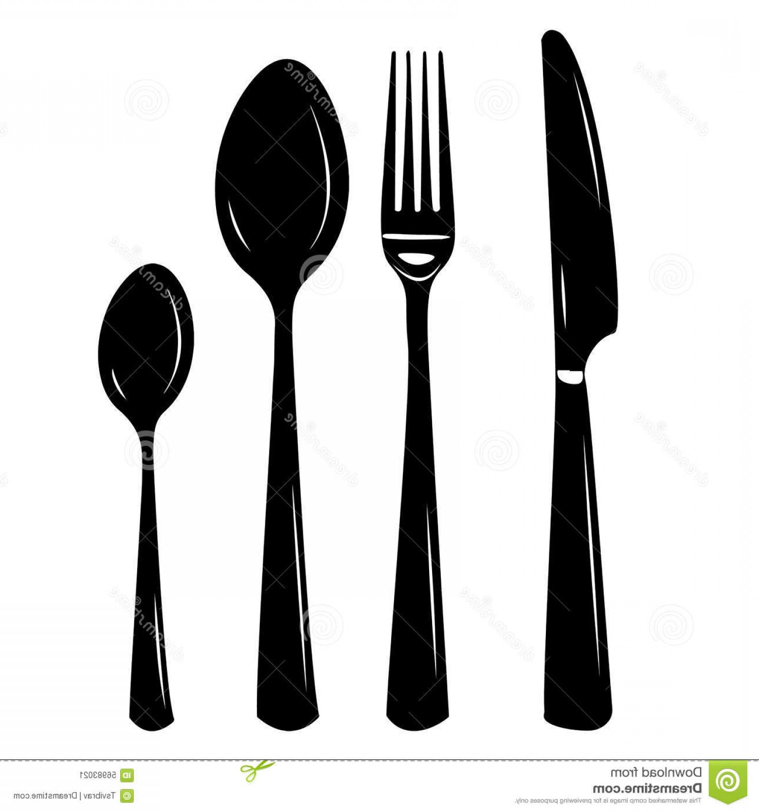 1560x1668 Stock Illustration Cutlery Vector Illustration Knife Spoon Fork
