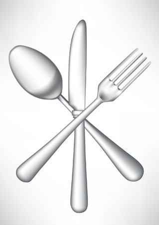 319x450 Crossed Fork, Knife Spoon Vector Royalty Free Vector Graphics