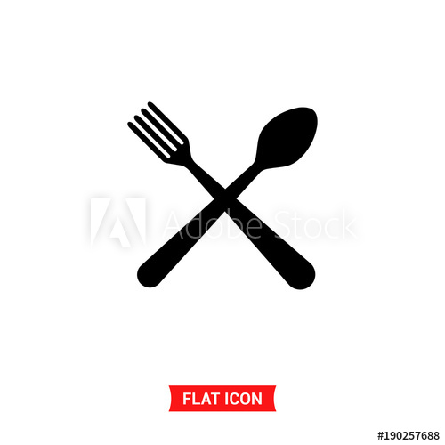 Spoon Fork Vector Icon 500x500 Spoon Fork Vector Icon