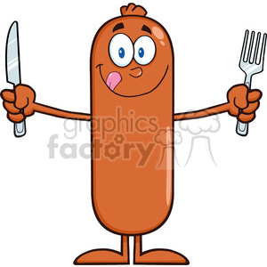 Royalty Free Rf Clipart Illustration Hungry Sausage Cartoon 300x300 Royalty Free Rf Clipart Illustration Hungry Sausage Cartoon