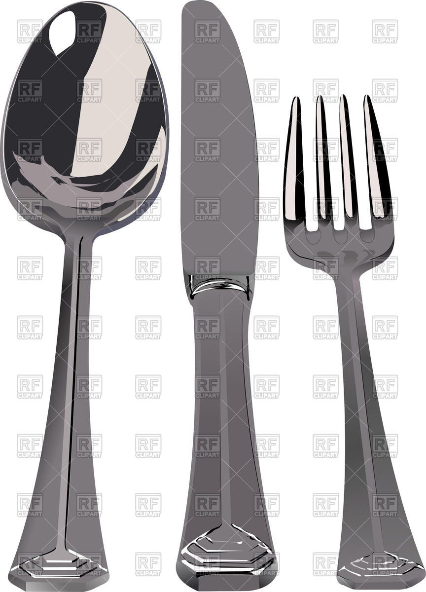 Spoon, Knife, Fork Vector Image Of Objects Leonido 864x1200 Spoon, Knife, Fork Vector Image Of Objects Leonido