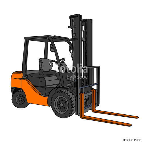 Forklift Silhouette Vector Stock Image And Royalty Free Vector 500x500 Forklift Silhouette Vector Stock Image And Royalty Free Vector