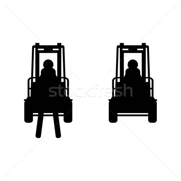 Black Vector Fork Lift Truck Icon Vector Illustration David 600x600 Black Vector Fork Lift Truck Icon Vector Illustration David