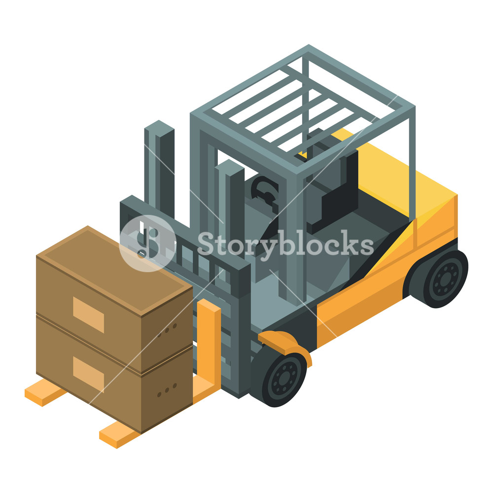 Forklift Icon Isometric Of Forklift Vector Icon For Web Design 1000x1000 Forklift Icon Isometric Of Forklift Vector Icon For Web Design