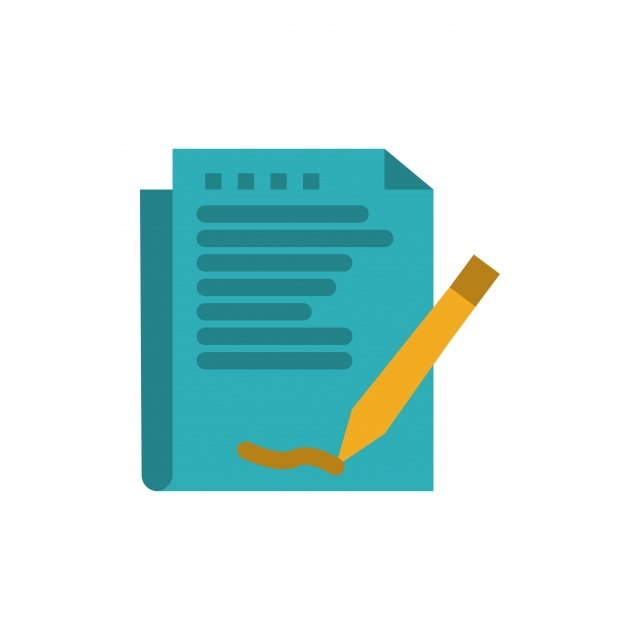 640x640 Agreement Report Form Layout Paper Flat Color Icon Vector