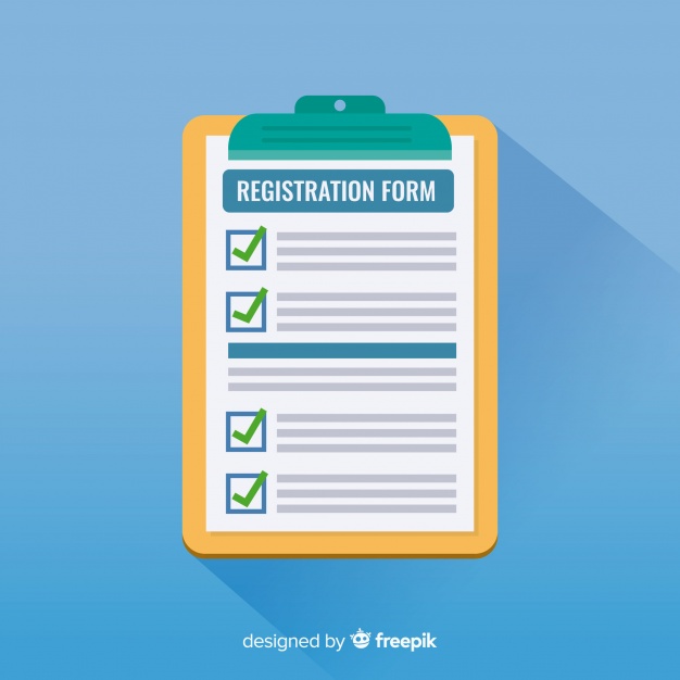 626x626 Registration Form Vector Free Download