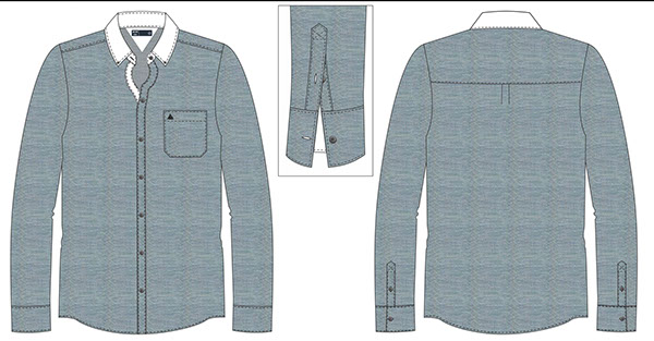 Men's Formal Shirt On Behance 600x313 Men's Formal Shirt On Behance