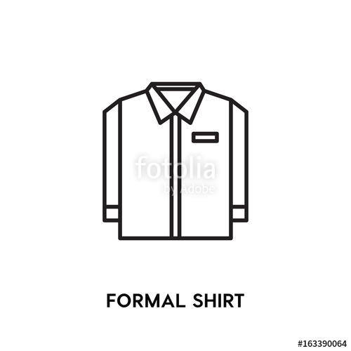 Formal Shirt Vector Icon, Dress Code Symbol Modern, Simple Flat 500x500 Formal Shirt Vector Icon, Dress Code Symbol Modern, Simple Flat