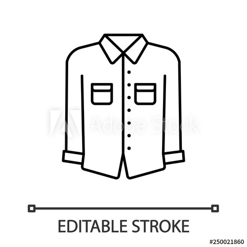 Formal Shirt Linear Icon 500x500 Formal Shirt Linear Icon