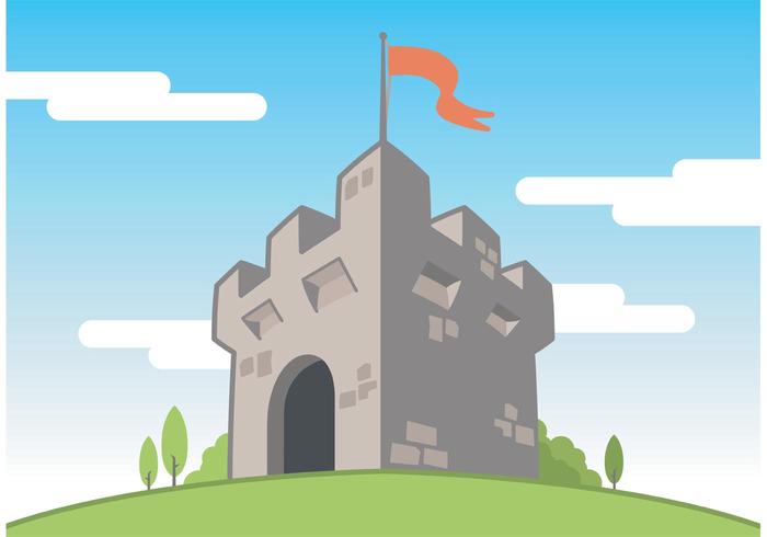 700x490 Fort Vector Free Background