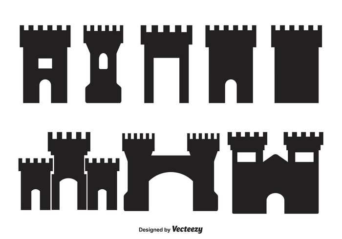 700x490 Free Vector Vector Fortress Shapes
