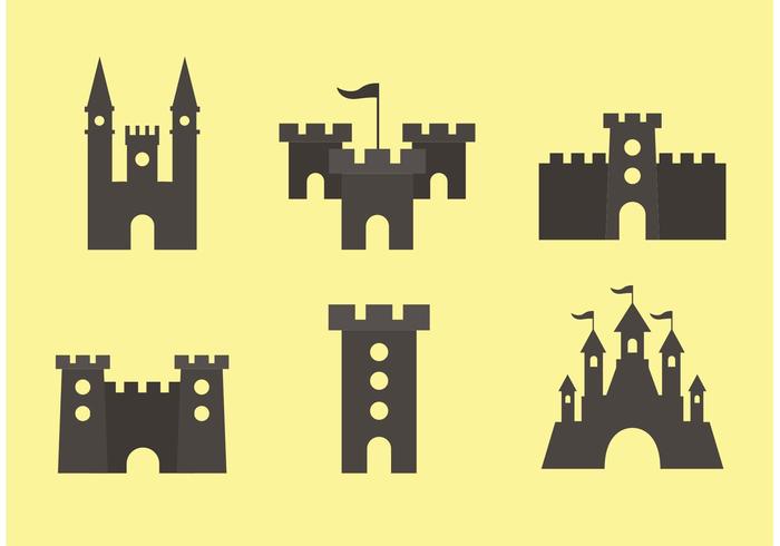 700x490 Silhouette Fort Vectors