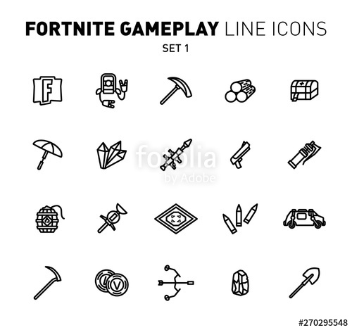 Fortnite Black Vector Set at Vectorified.com | Collection of Fortnite