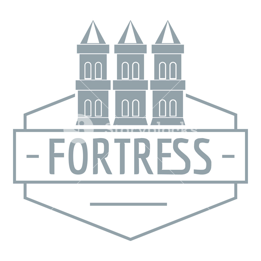 1000x1000 Fortress Logo Simple Illustration Of Fortress Vector Logo For Web