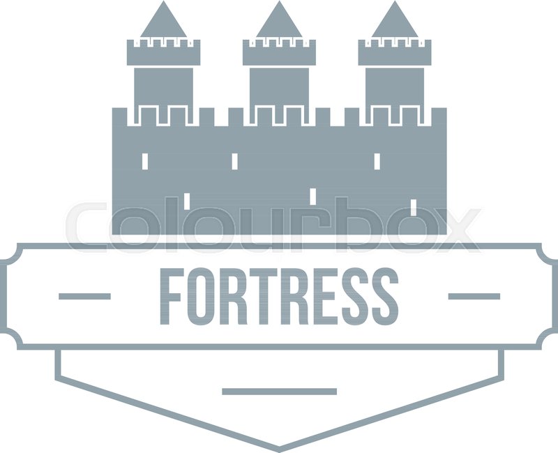 800x649 Luxury Fortress Logo Simple Stock Vector Colourbox