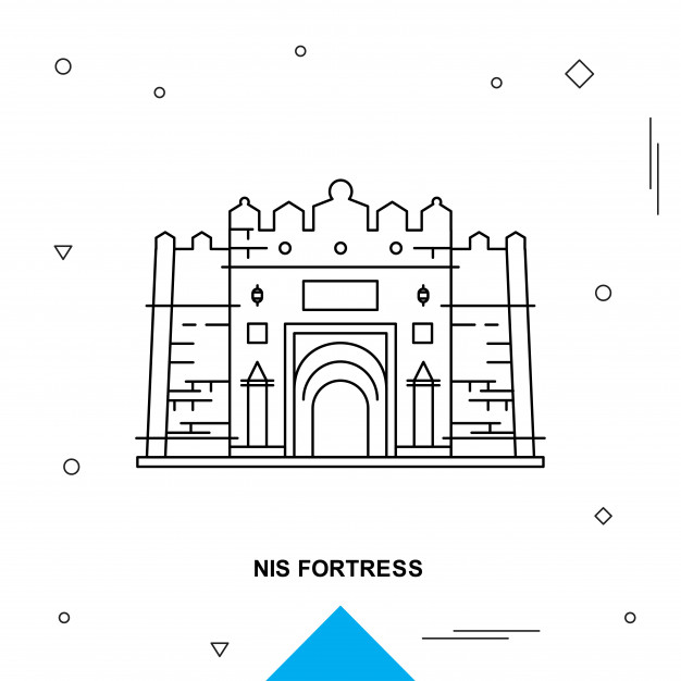 626x626 Nis Fortress Vector Premium Download