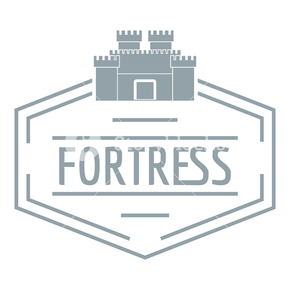 1000x1000 Old Fortress Logo Simple Illustration Of Old Fortress Vector Logo