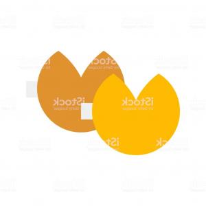 300x300 Fortune Cookie Vector Chinese Lunar New Year Flat Style Icon Gm