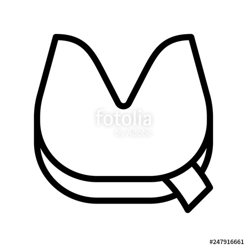 500x500 Fortune Cookie Vector, Chinese Lunar New Year Line Style Icon