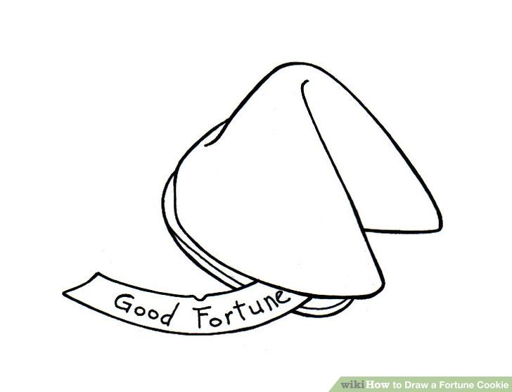 728x557 Image Result For Fortune Cookie Drawing Printables Cookie