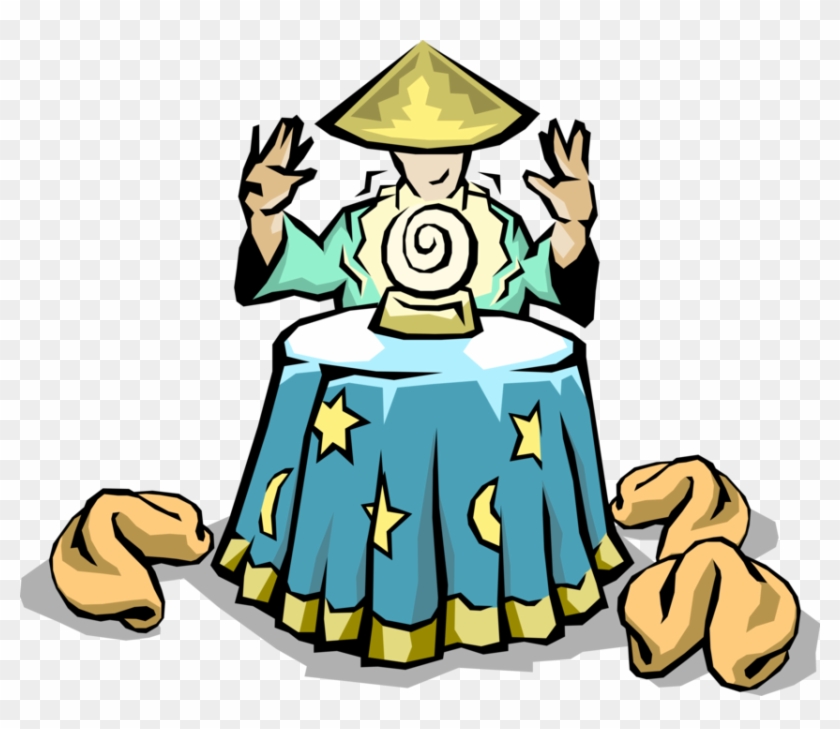 Vector Illustration Of Chinese Fortune Teller 840x729 Vector Illustration Of Chinese Fortune Teller