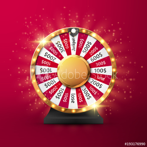 500x500 Fortune Wheel Vector Background Online Casino Concept Lucky