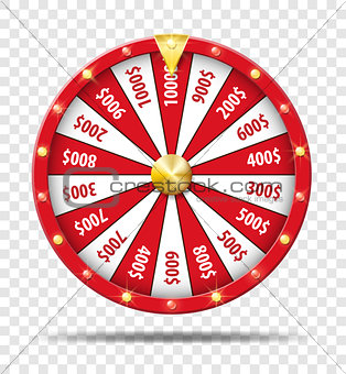 314x340 Image Red Fortune Wheel Isolated On Transparent