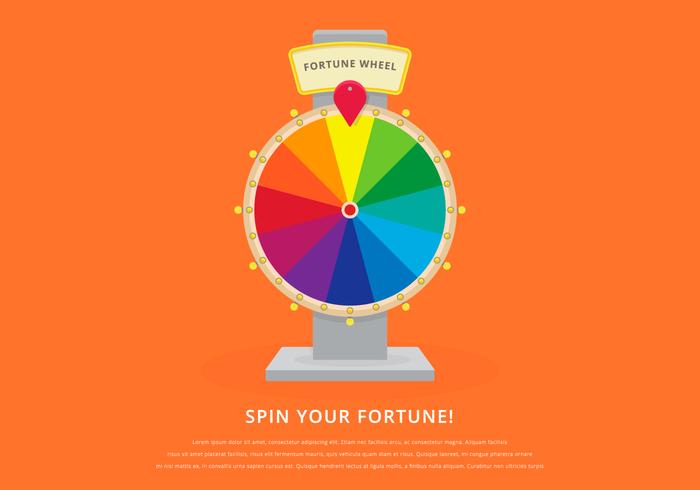 700x490 Spinning Wheel Fortune Illustration