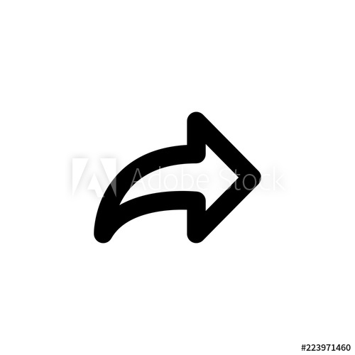 500x500 Forward Vector Icon Isolated On Background Trendy Sweet Symbol