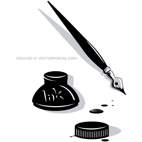 600x600 Ink Pen Vector Clip Art Free Vectors Ui Download