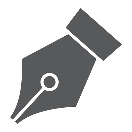 450x450 Pen Tool Glyph Icon, Tools And Design, Fountain Pen Vector