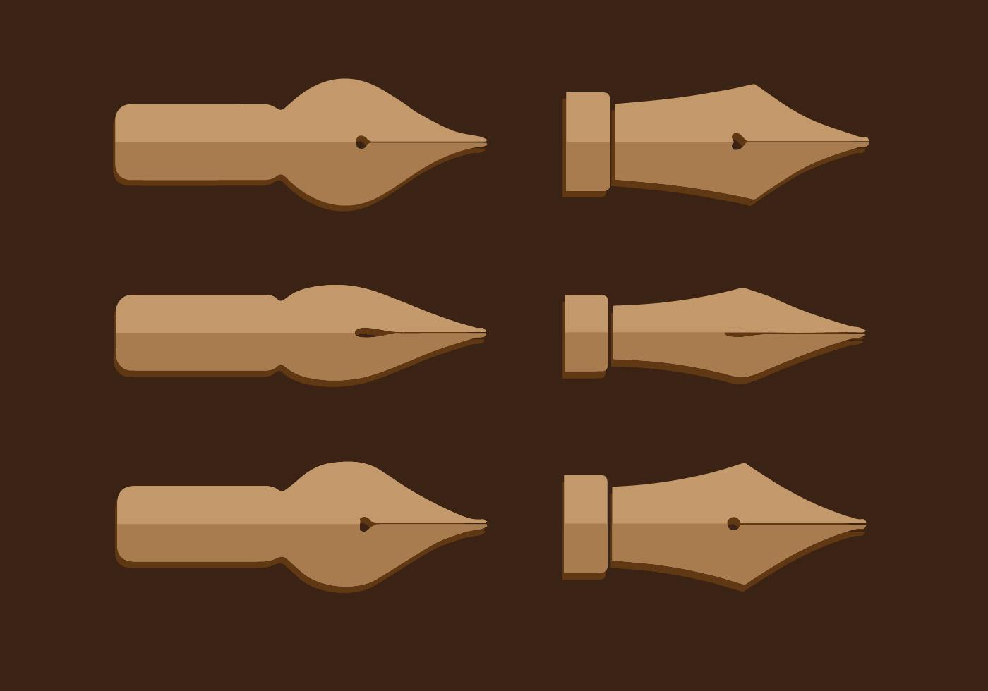 1400x980 Top Fountain Pen Nibs Vector Images Free Vector Art, Images