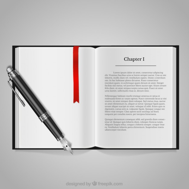 626x626 Book And Fountain Pen Vector Free Download