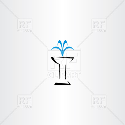 400x400 Icon Of Fountain Vector Image Of Icons And Emblems Blaskorizov