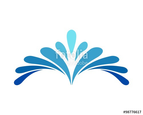 500x400 Fountain Water Splash Logo Stock Image And Royalty Free Vector