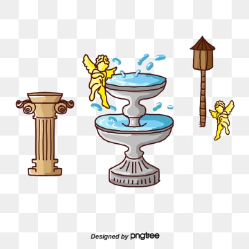 360x360 Fountain Vector, Free Download Water Fountain, A Fountain Of Water