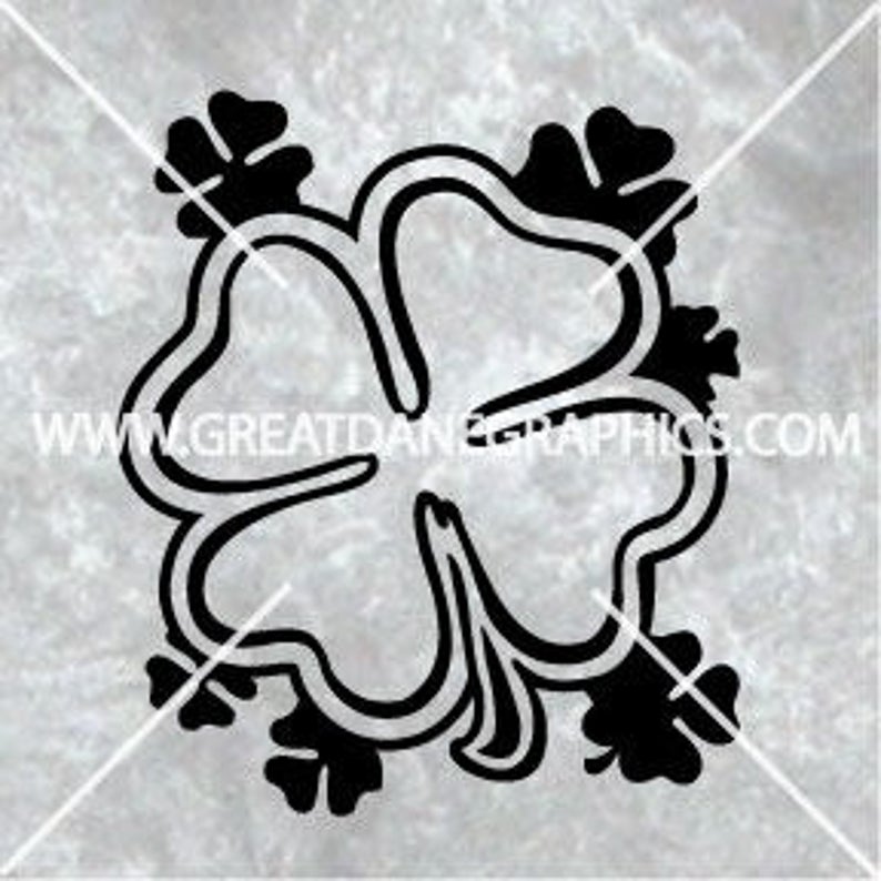 794x794 Four Leaf Clover Vector Four Leaf Clover Clover Etsy