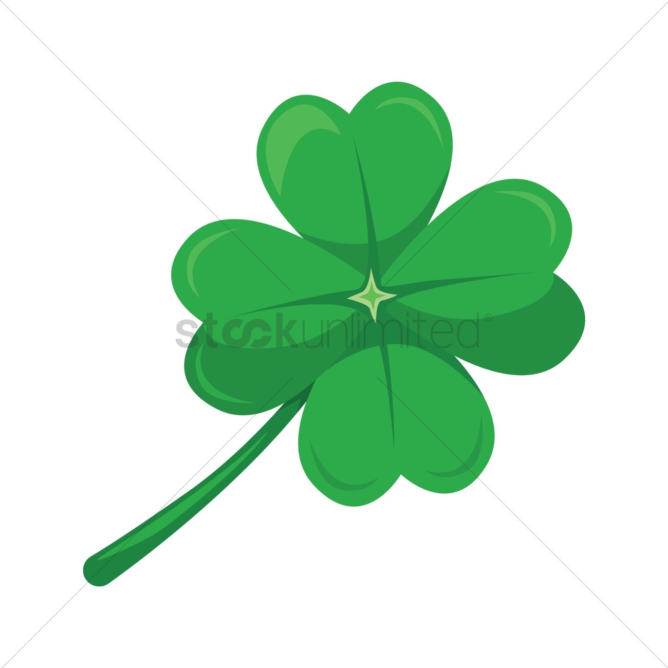 1300x1300 Four Leaf Clover Vector Image