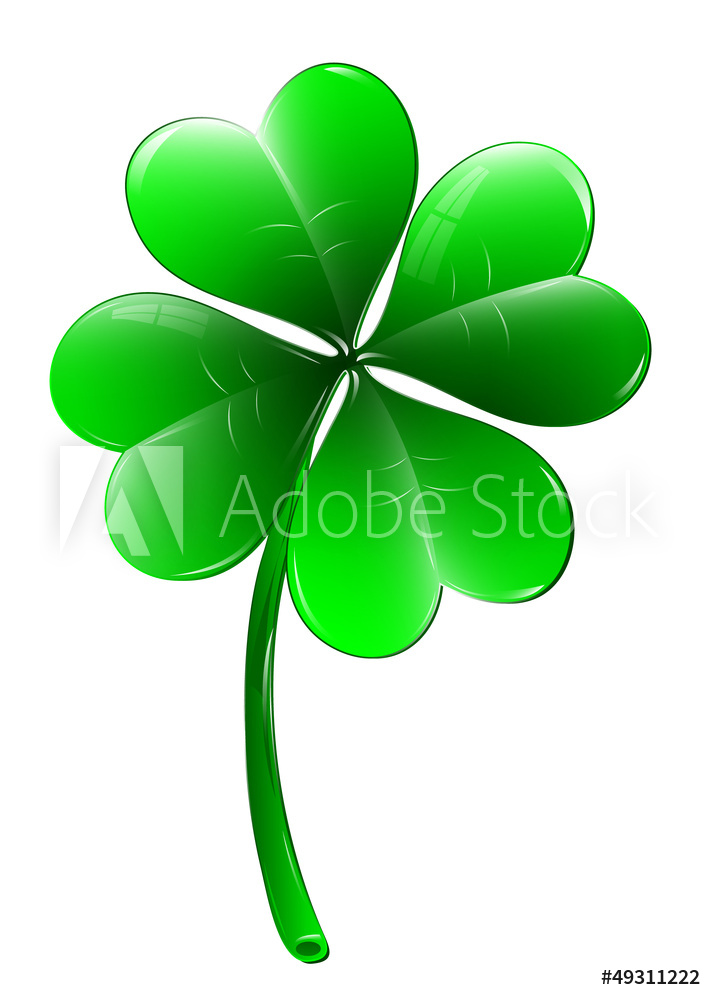 714x1000 Fotografie, Obraz Four Leaf Clover