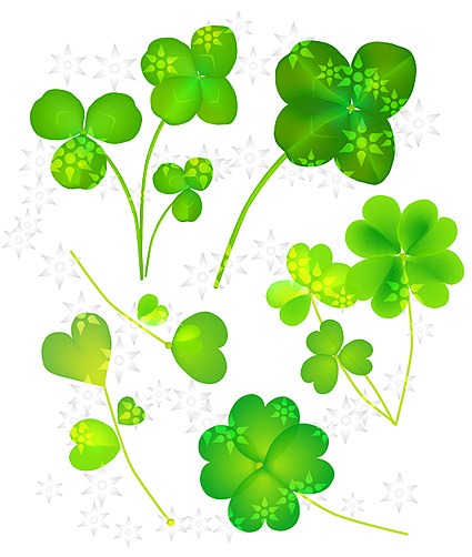 Four Leaf Clover Vector Material My Free Photoshop World 425x502 Four Leaf Clover Vector Material My Free Photoshop World
