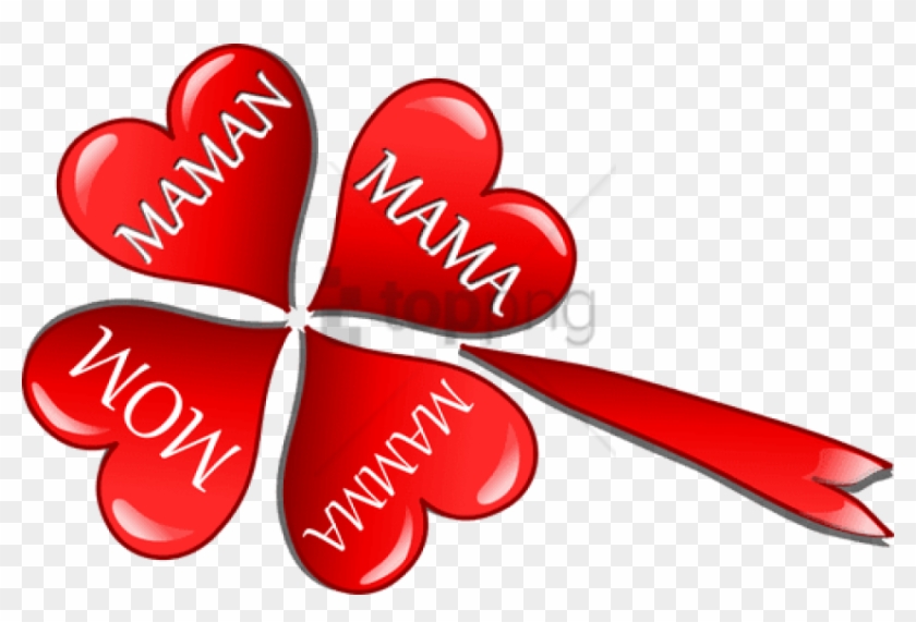 Free Png Mothers Day Hearts In A Four Leaf Clover Vector 840x571 Free Png Mothers Day Hearts In A Four Leaf Clover Vector