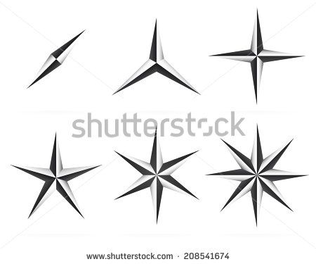 Shapes, Pointed Beveled Stars 450x375 Shapes, Pointed Beveled Stars