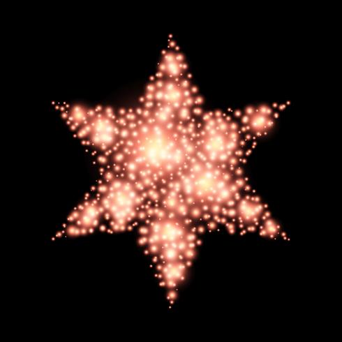 Four Pointed Star Abstract Lights Christmas Decoration On Black 490x490 Four Pointed Star Abstract Lights Christmas Decoration On Black